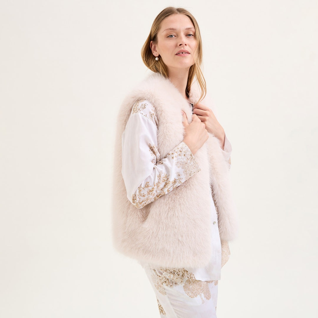 Laurence Tavernier Colette Faux Fur Vest