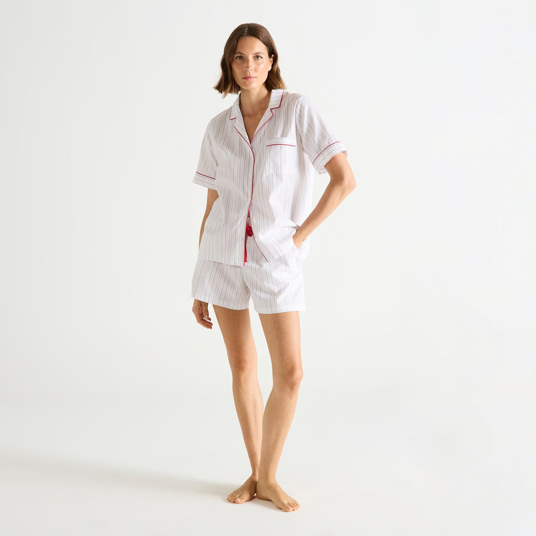 Laurence Tavernier Essentiel Raye Short Sleeve Pajama - Multi
