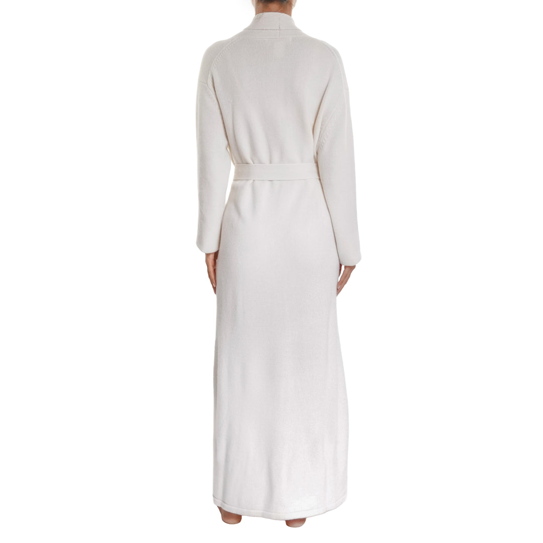 Arlotta Cashmere Long Robe - Ivory
