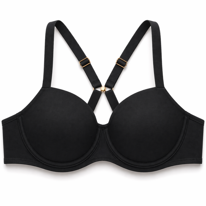 ☁️ Lightweight Microfiber Spacer Bra - Black