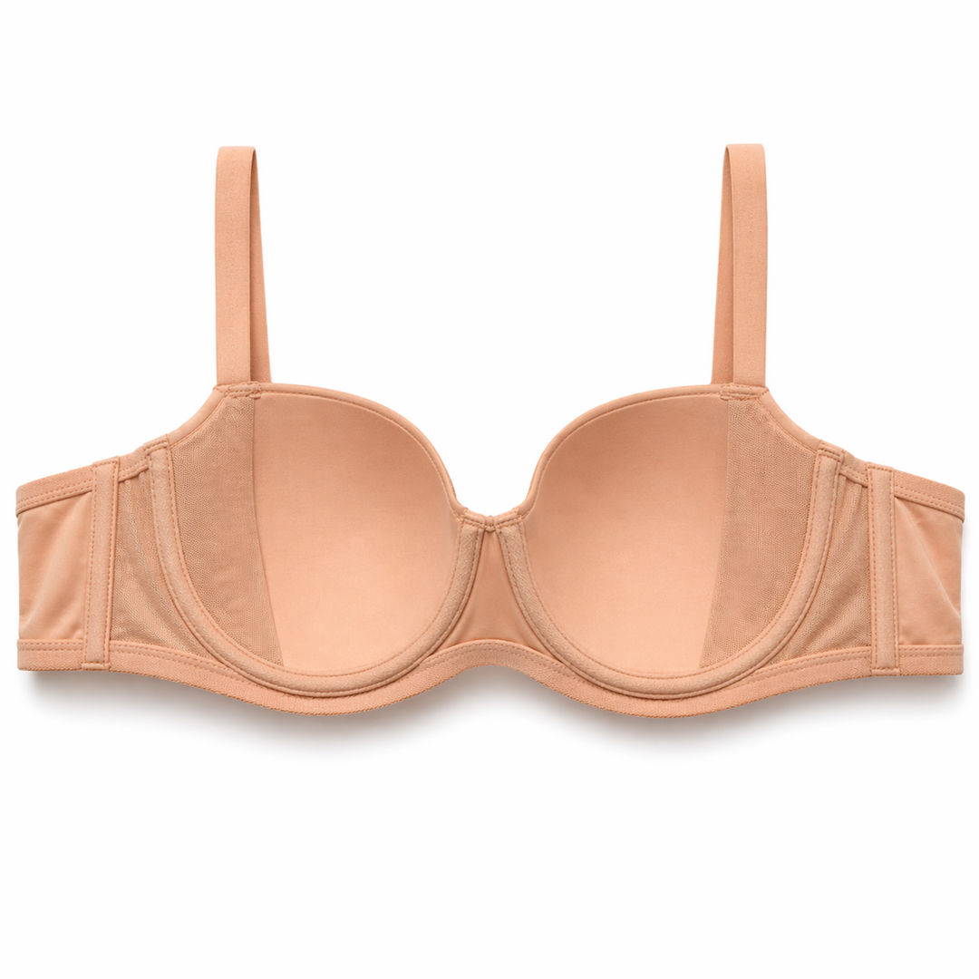 ☁️ Lightweight Microfiber Spacer Bra - Blush