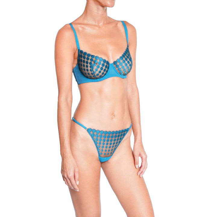 Huit Deco Dots String - Turquoise