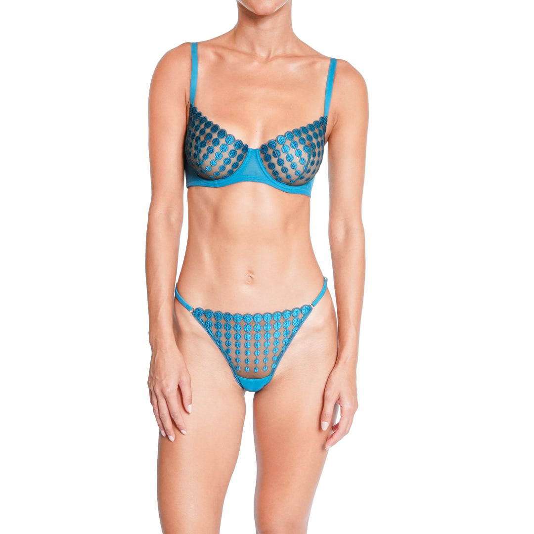 Huit Deco Dots String - Turquoise