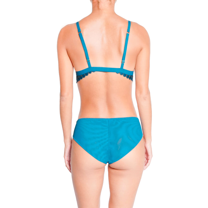 Huit Deco Dots Bralette - Turquoise