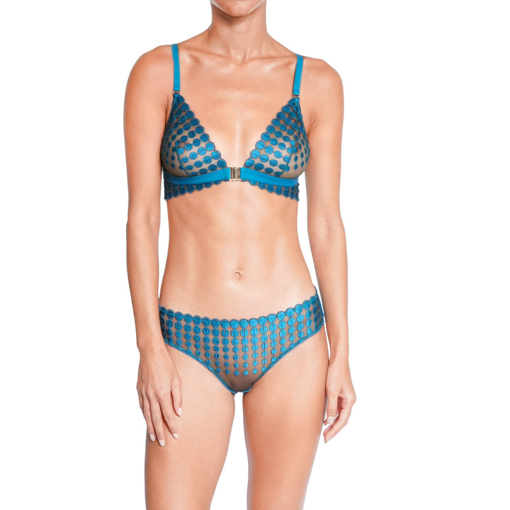 Huit Deco Dots Shorty - Turquoise