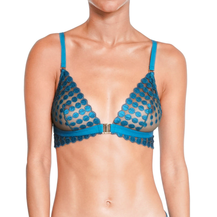 Huit Deco Dots Bralette - Turquoise