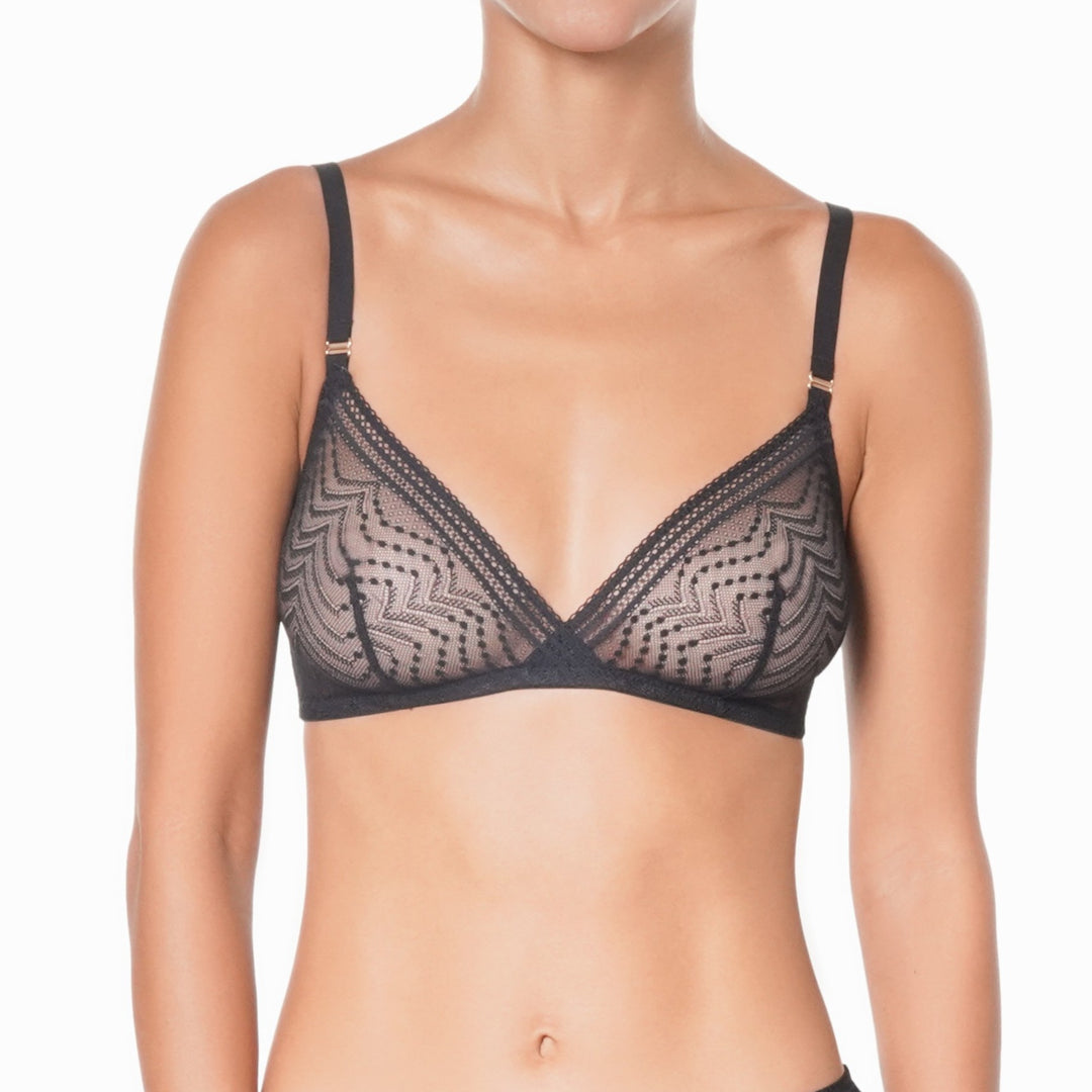 Huit Eclatante Bralette - Black