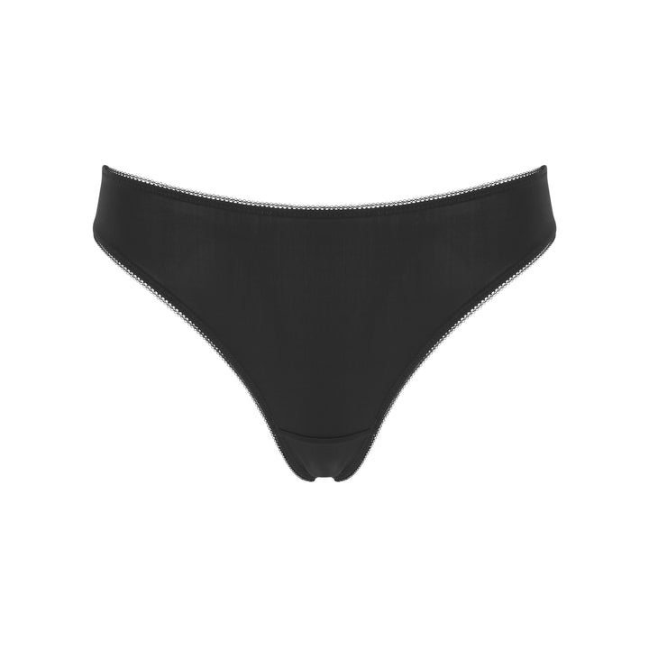☁️ Lightweight Microfiber Thong - Black