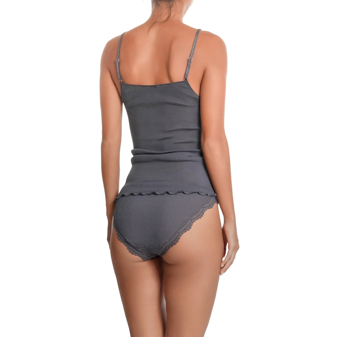Oscalito Silk Camisole - Smoke