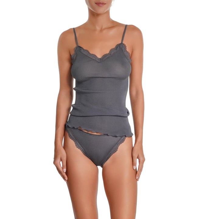 Oscalito Silk Camisole - Smoke