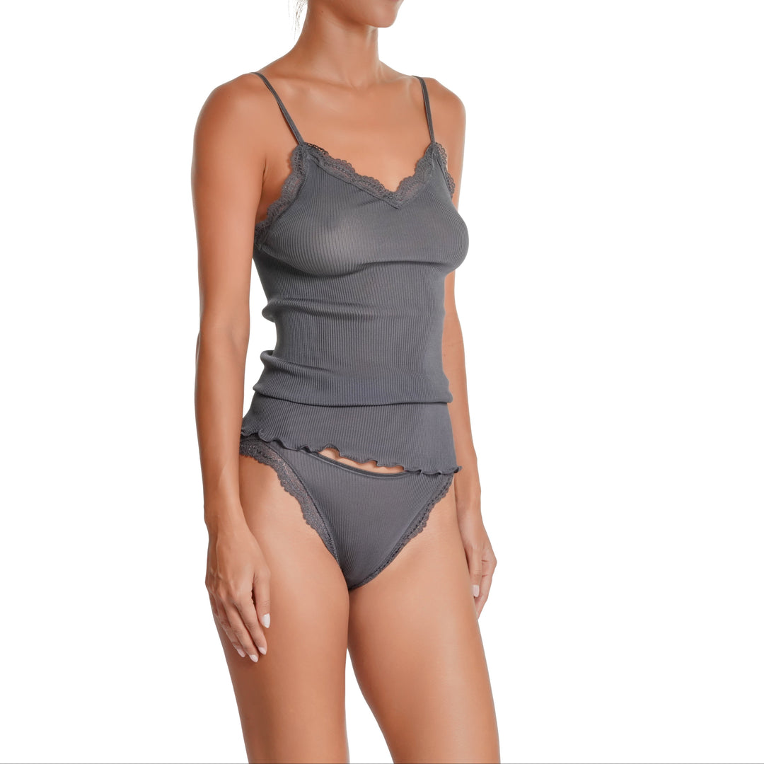 Oscalito Silk Camisole - Smoke