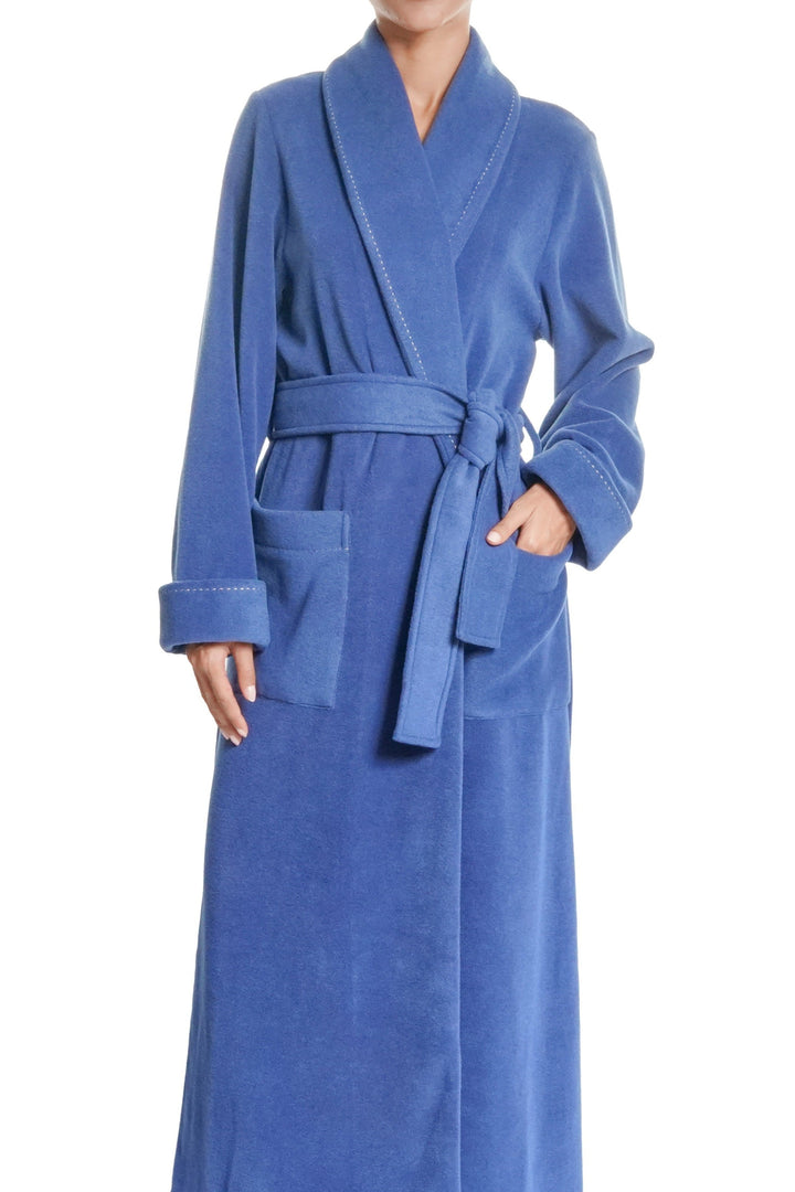 Pluto Ruth Long Robe - Midnight Blue