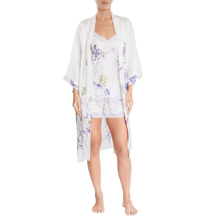 Samantha Chang Silk Printed Shorts