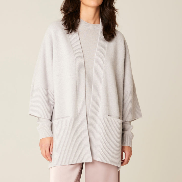 Pluto Tanea Wool Cardigan - Soft Grey