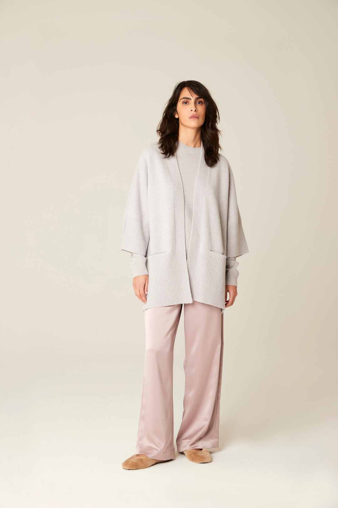 Pluto Tanea Wool Cardigan - Soft Grey