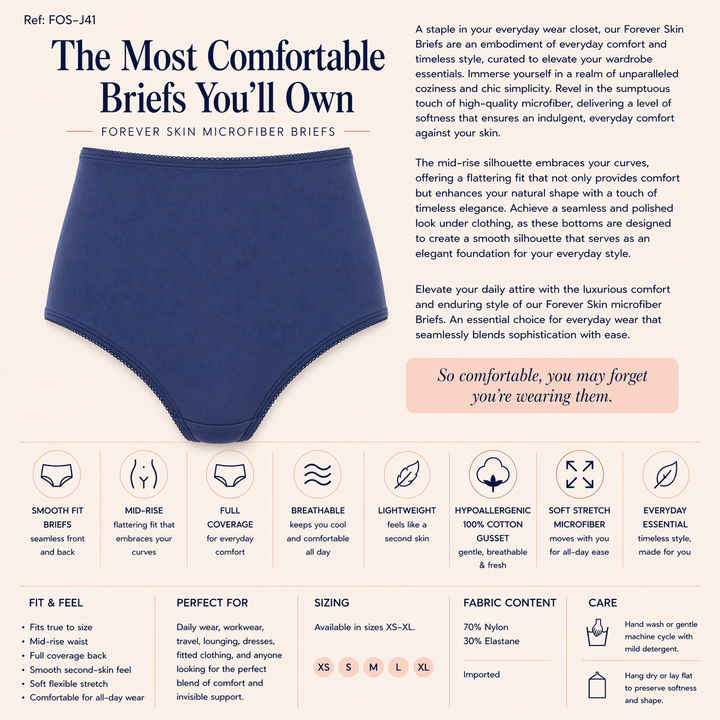 ☁️ Lightweight Microfiber Brief - Marine