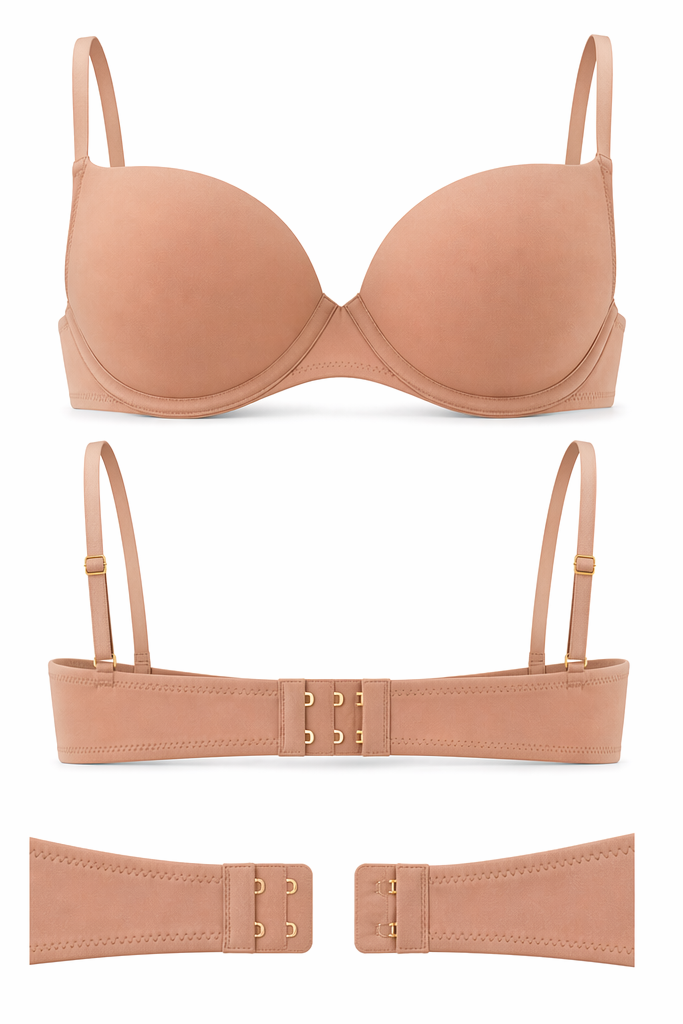 ☁️ Lightweight Microfiber Spacer Bra - Blush