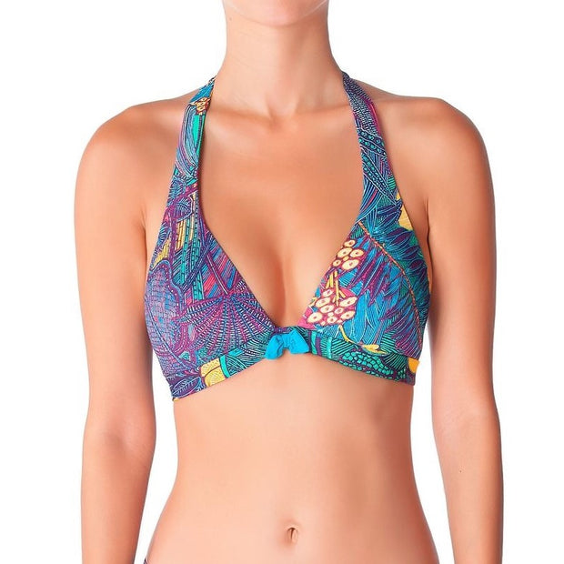 Huit Tropical Jungle Triangular bikini top, Traingle bra, Addiction Nouvelle Lingerie